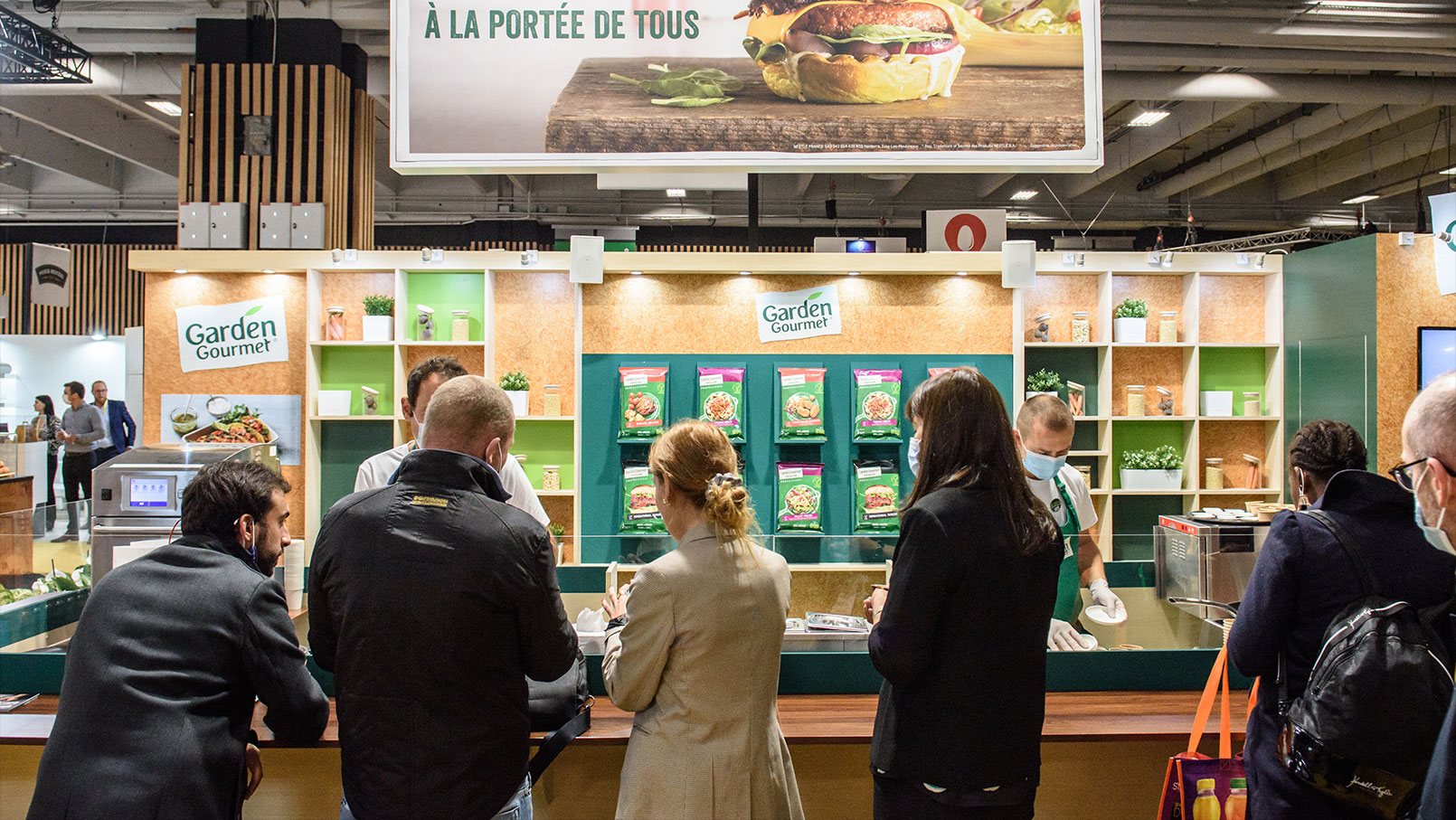 création de stand de dégustation garden gourmet